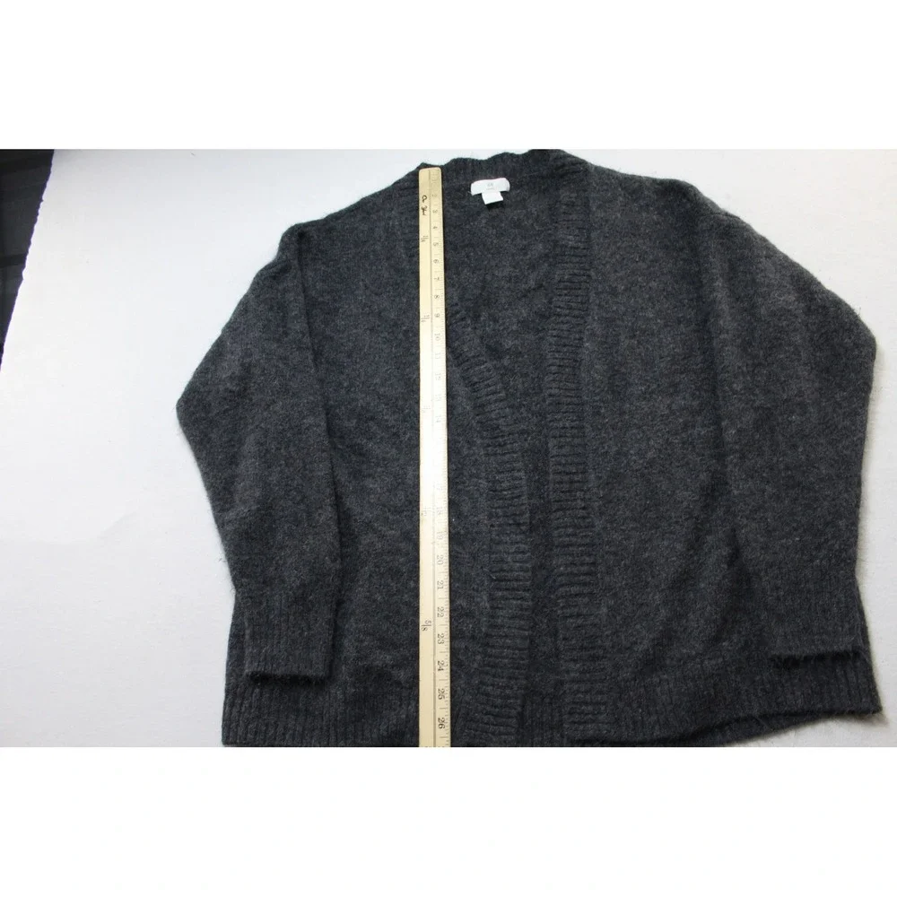 H&M Cardigan Women Small Gray Excellent Open Front Ribbed Knit L.O.G.G. Sweater